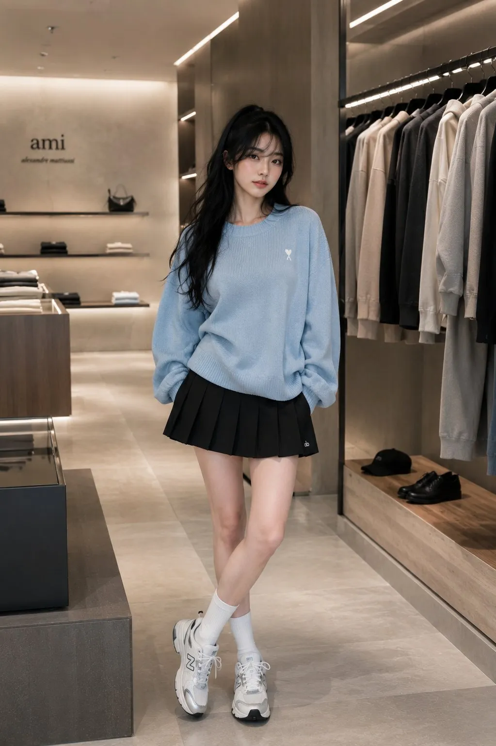 Chic Minimalist Fashion Boutique Editorial - Photography, Portrait, Product - AI Generated Image