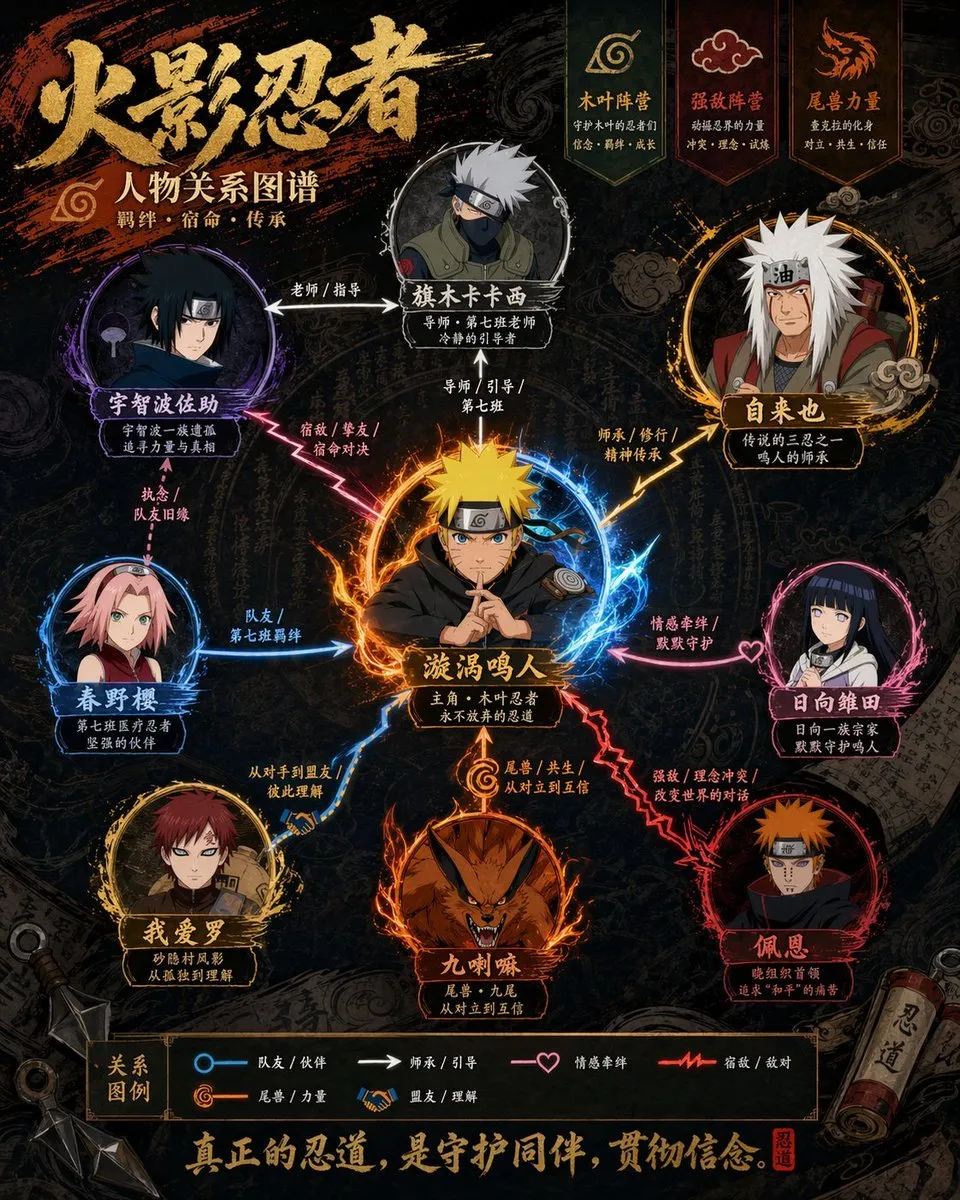 Elegant Character Connection Map Design - Typography, Portrait, Design - AI Generated Image