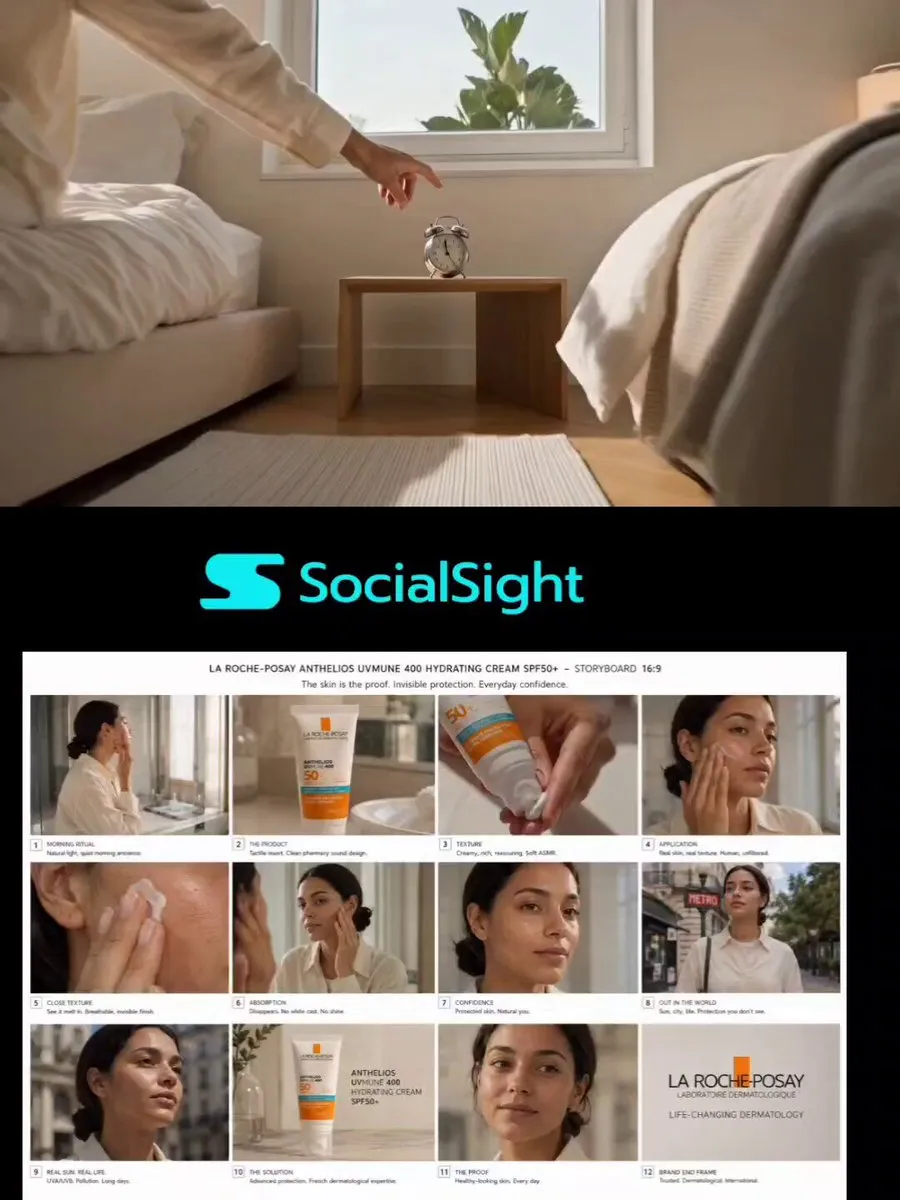 Premium French Skincare Sunscreen Ad - Product, Portrait, Photography - AI Generated Image