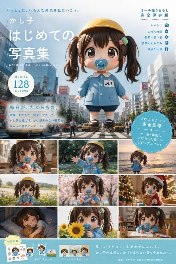 Professional Japanese Photo Book Layout - Portrait, Photography, Design - AI Generated Image