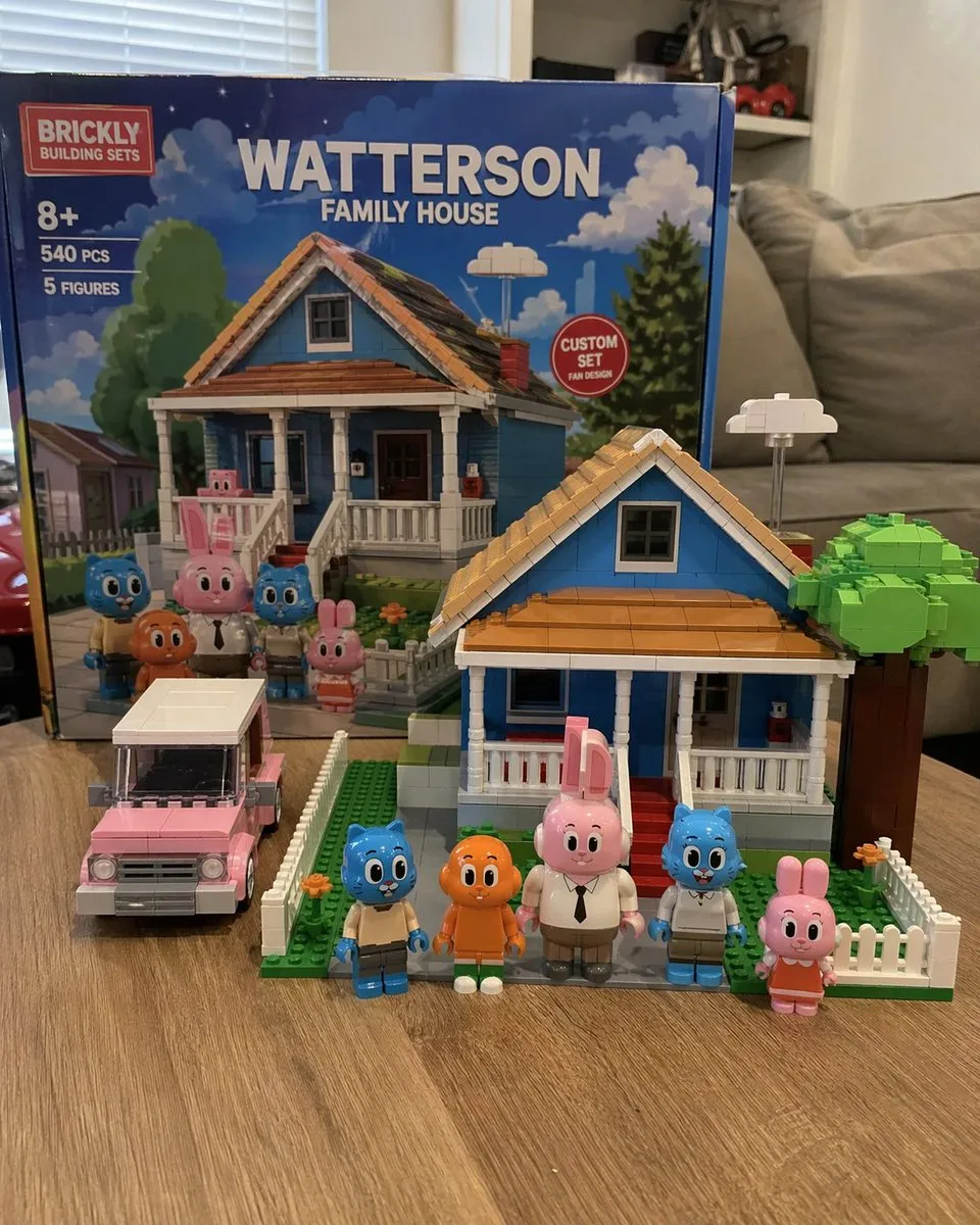 Custom Building Block Set with Minifigures - Animal, Portrait, Landscape - AI Generated Image