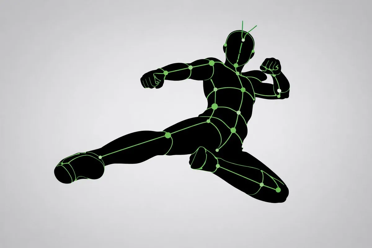 Mannequin Pose Analysis with Green Light - Portrait, Art, Product - AI Generated Image