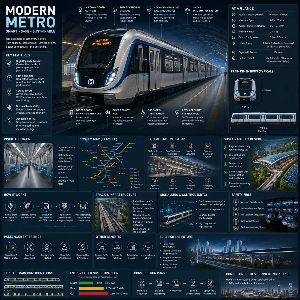 Premium Metro Transit Engineering Guide - City, Tech, Design - AI Generated Image