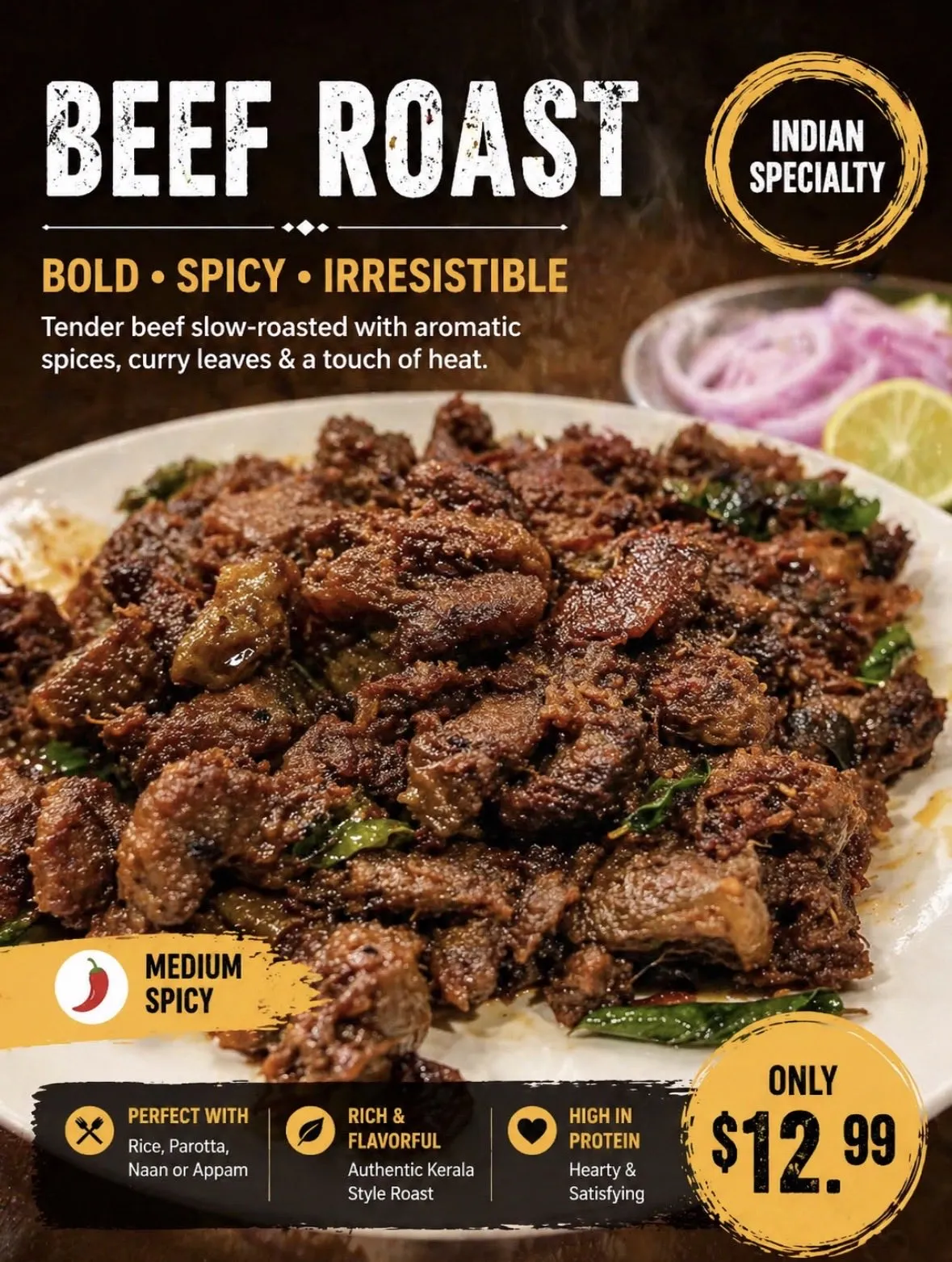 Mouthwatering Indian Food Menu Illustration - Food - AI Generated Image