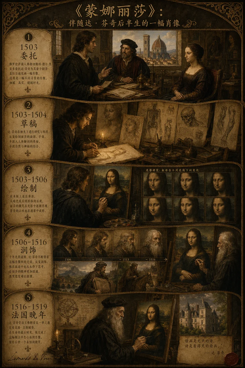 Elegant Historical Art Infographic - infographic, art - AI Generated Image